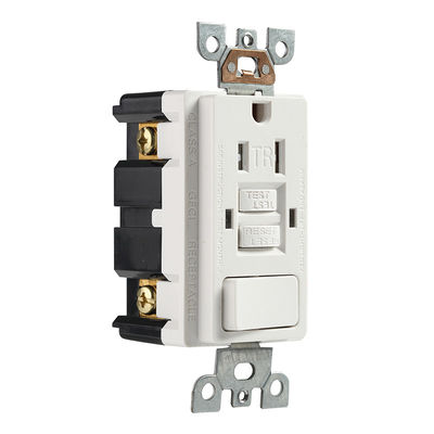 15A Tamper Resistant GFCI Electrical Outlet LED Indicator Receptacle Module Unit