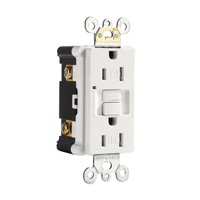 15A Slim Design Safety Self-Grounding GFCI Electrical Outlet Interrupter Receptacle Module