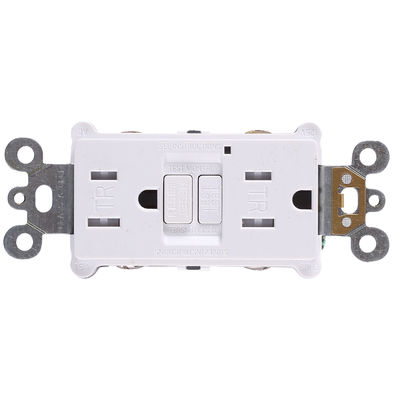 15A Slim Design Safety Self-Grounding GFCI Electrical Outlet Interrupter Receptacle Module