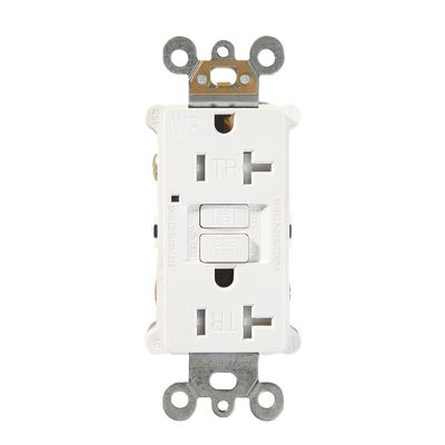 125V 20A Slim GFCI Electrical Outlet Self-Test Grounding Fault Interruptor Module Unit