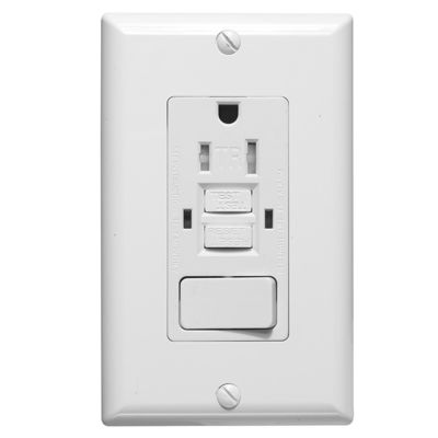 15A Tamper Resistant GFCI Electrical Outlet LED Indicator Receptacle Module Unit