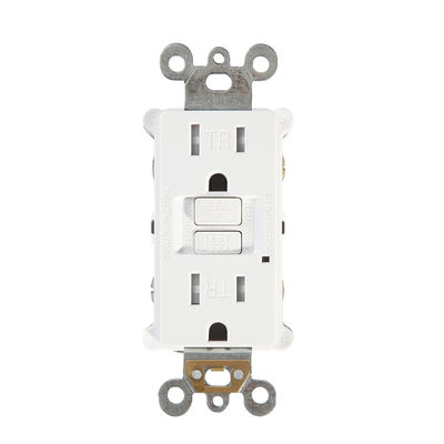 15A Slim Design Safety Self-Grounding GFCI Electrical Outlet Interrupter Receptacle Module