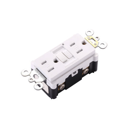 15A Slim Design Safety Self-Grounding GFCI Electrical Outlet Interrupter Receptacle Module