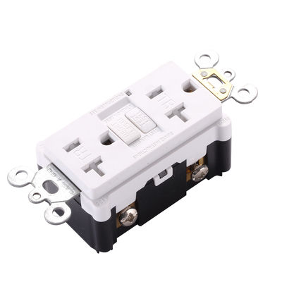 125V 20A Slim GFCI Electrical Outlet Self-Test Grounding Fault Interruptor Module Unit