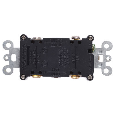 125V 20A Slim GFCI Electrical Outlet Self-Test Grounding Fault Interruptor Module Unit