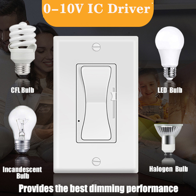 Wall Mount Dimmer Switch LED Panel Light Dimmable 3 Way Rocker Switch