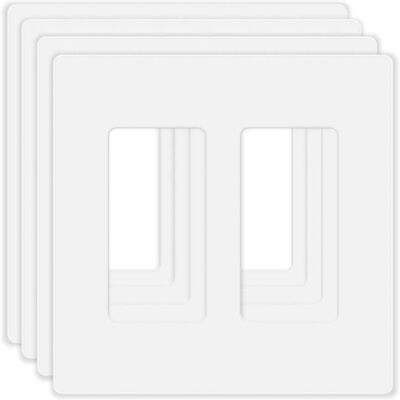 White Or Black Used Mostly Electrical Switch Cover Plate Accessory Of Socket Manufactured From Materials Ensuring Long Lasting